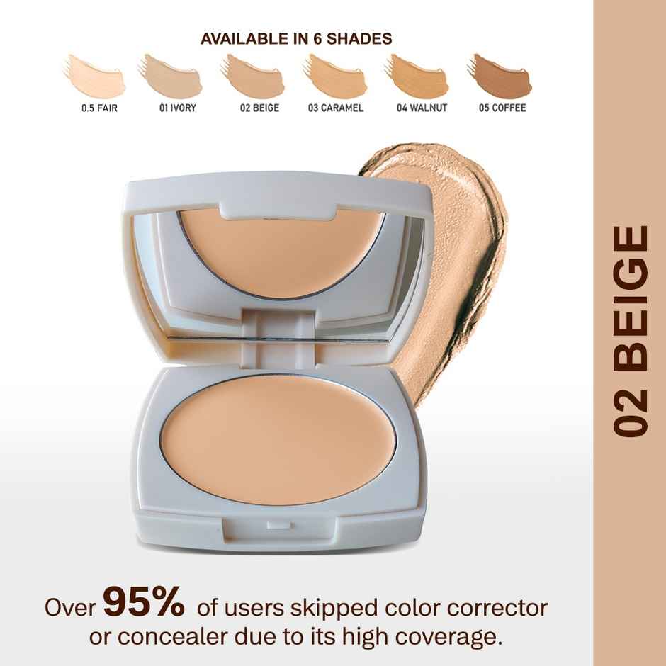 Flicka The Base Story Cream Foundation for Face Makeup, Waterproof & Long Lasting with SPF | Beige