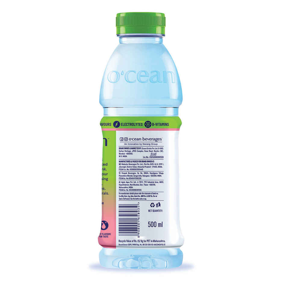 O'cean Fruit Water Pink Guava Vitamin & Electrolyte Hydration