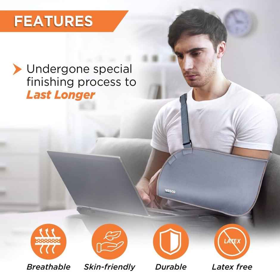 Arm Pouch Sling (Moderate Support) Grey XL