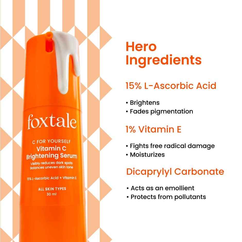 Foxtale 15% Vitamin C Face Serum for Glowing Skin