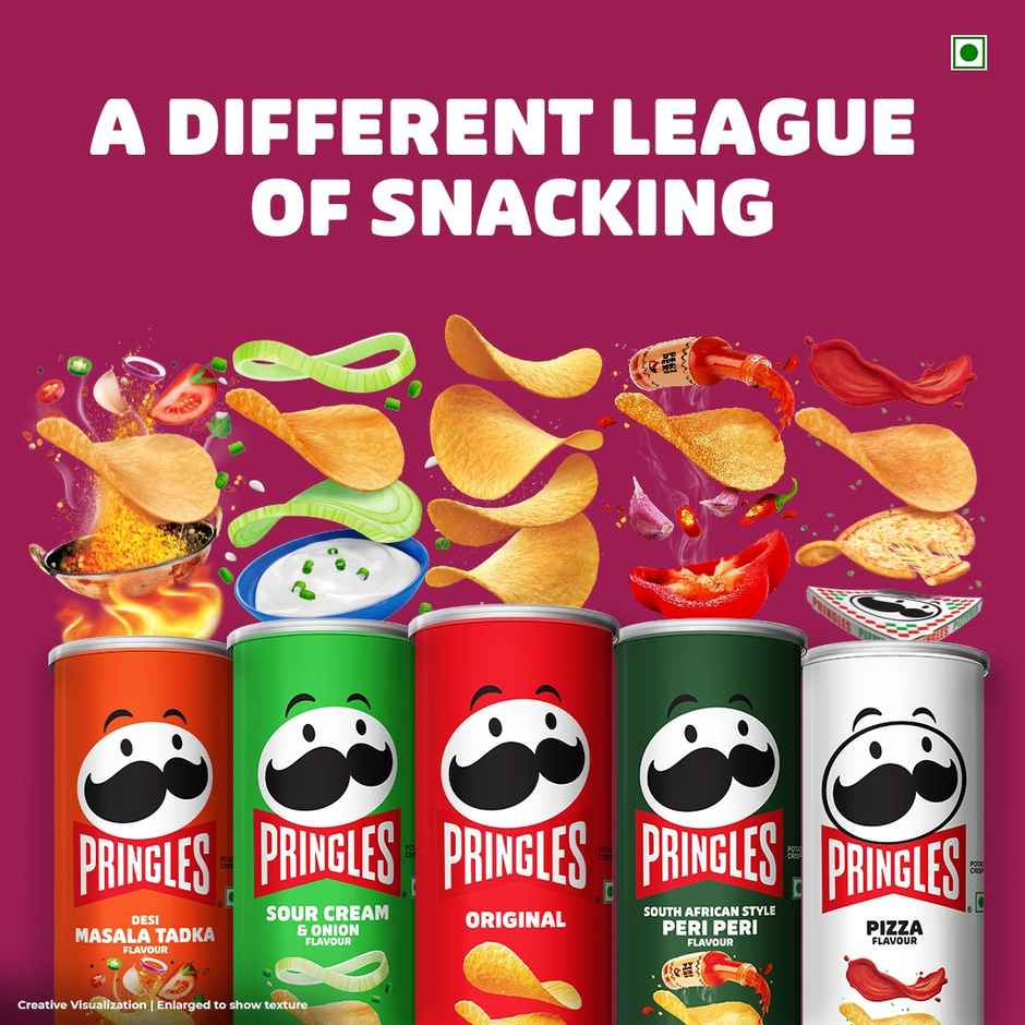 Pringles Potato Chips Tangy Tomato Twist Flavour