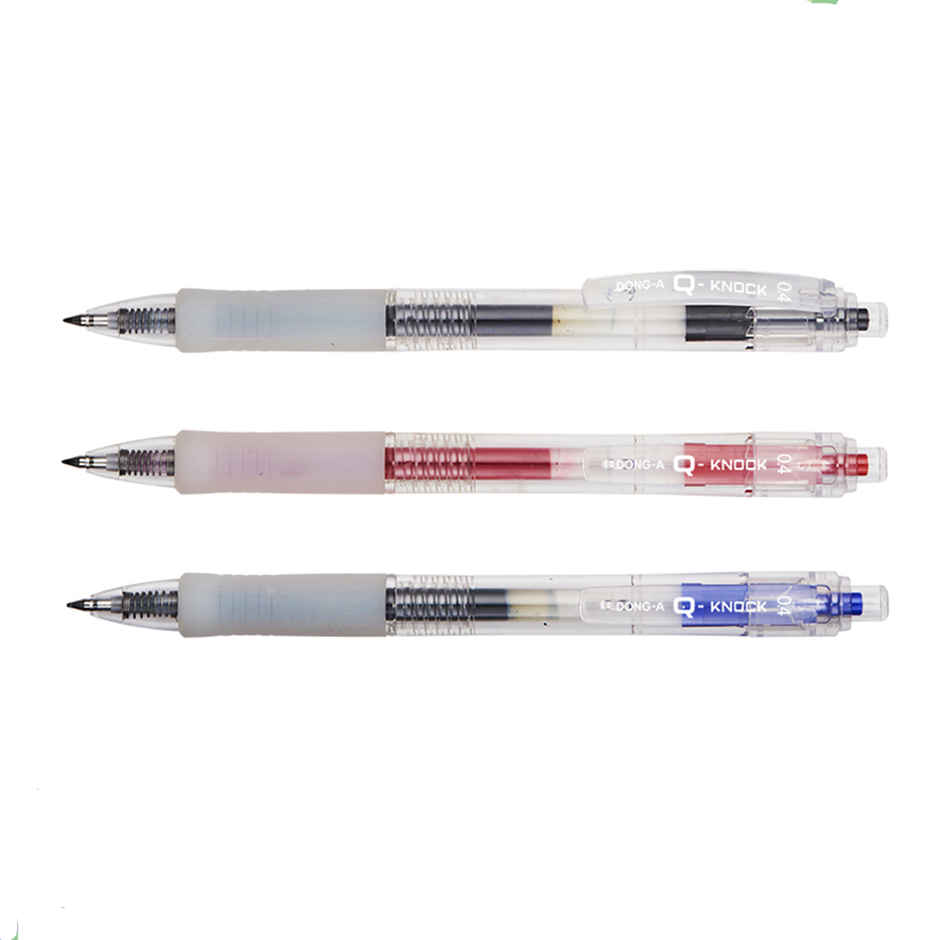 Dong-A Q-Knock Gel Pen | Blue - 0.4 mm