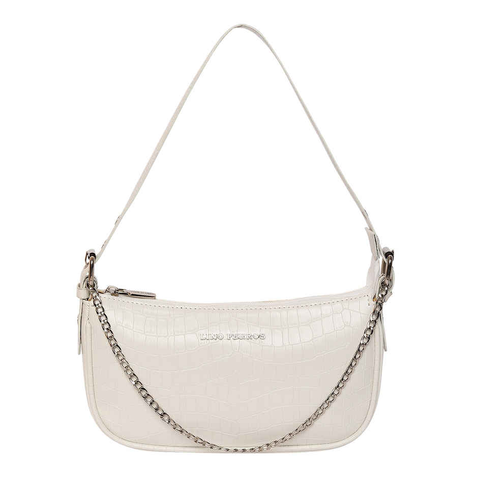 Lino Perros Women's Solid Hand Bag | White