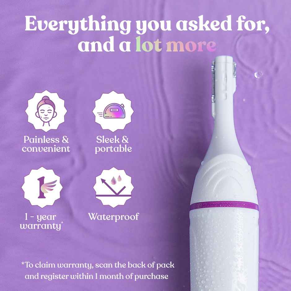 Bombae 6-in-1 Trimmer for Bikini & Facial Hair Removal