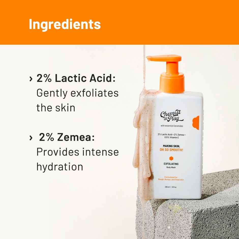 Chemist at Play Exfoliating Body Wash For Rough & Bumpy Skin