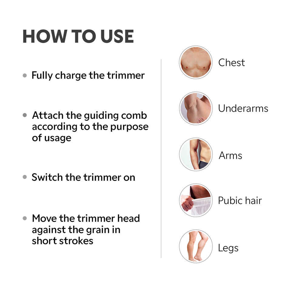 Zlade Ballistic Lite Plus Full-Body Trimmer For Men | Beard, Body & Balls