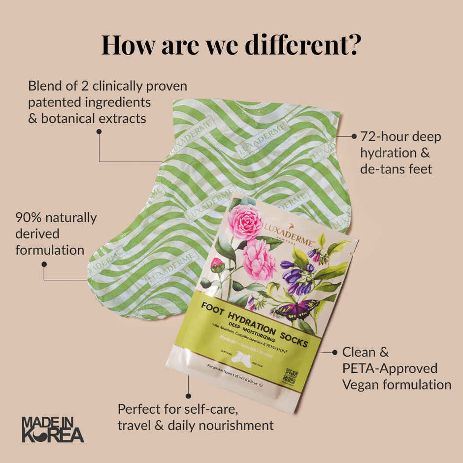 LuxaDerme Foot Hydration Socks