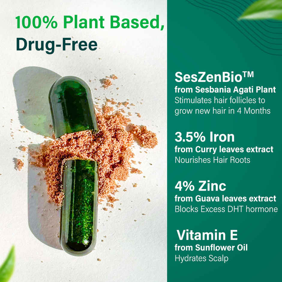 Oziva Hair Vitamins with Biotin, Iron and DHT Blocker for Hair Growth and Hairfall Control