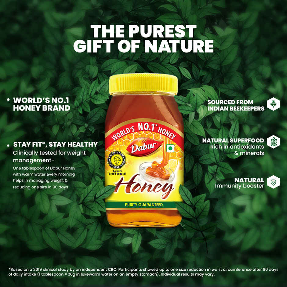 Dabur Honey | Totally Pure | World's No.1 Honey Brand | No Sugar Adulteration