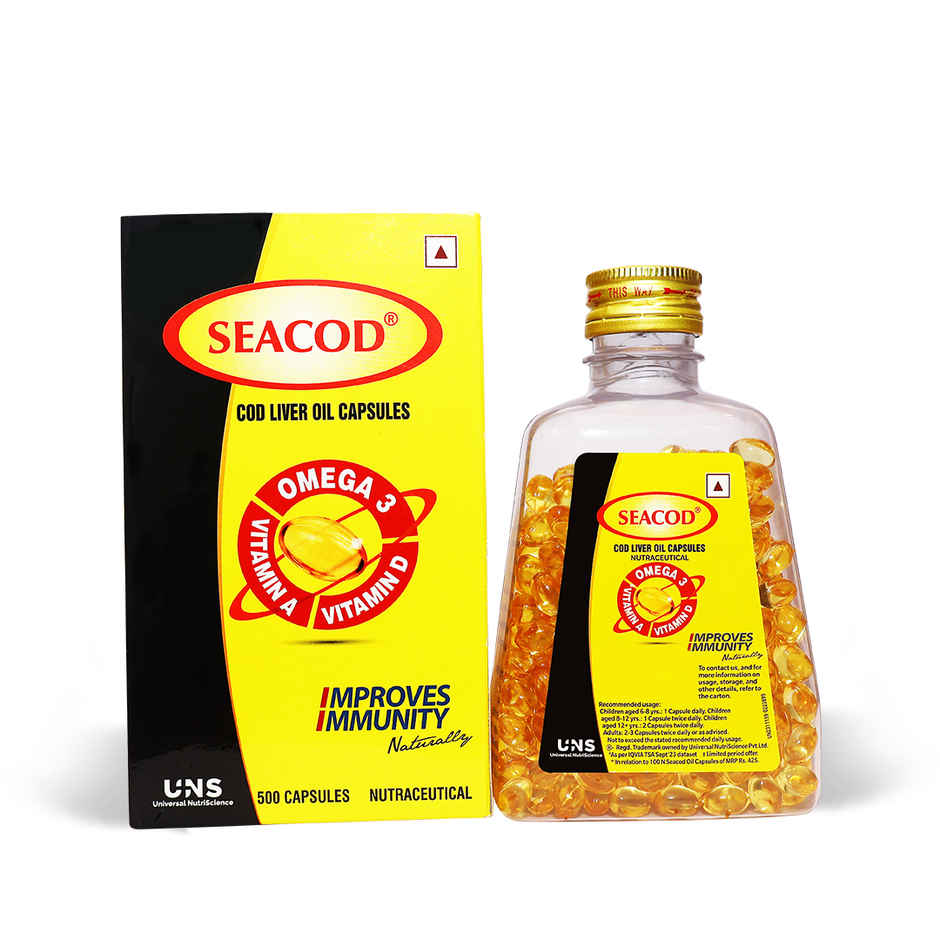 Seacod - Cod Liver Oil Capsules 500 Capsule