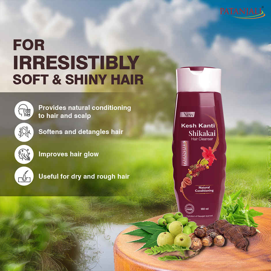 Patanjali Kesh Kanti Shikakai Shampoo (Hair Cleanser) - Long Strong Hair