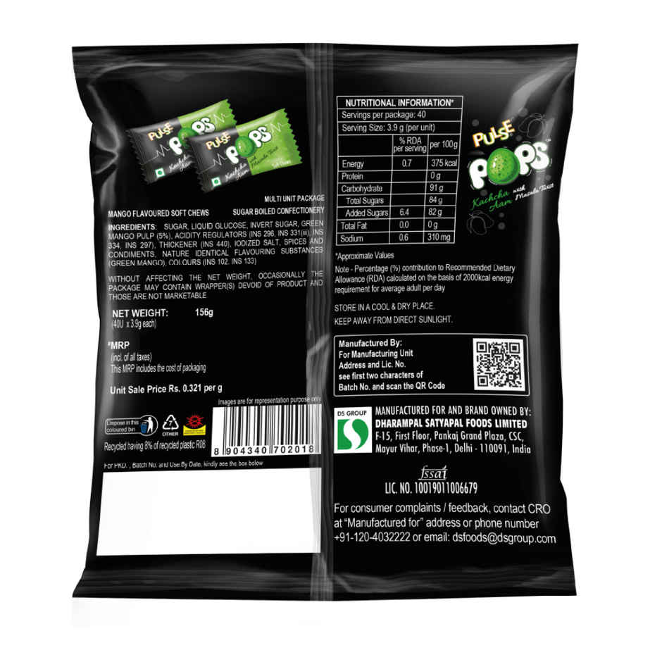 Pulse Pops Kacha Aam Pouch