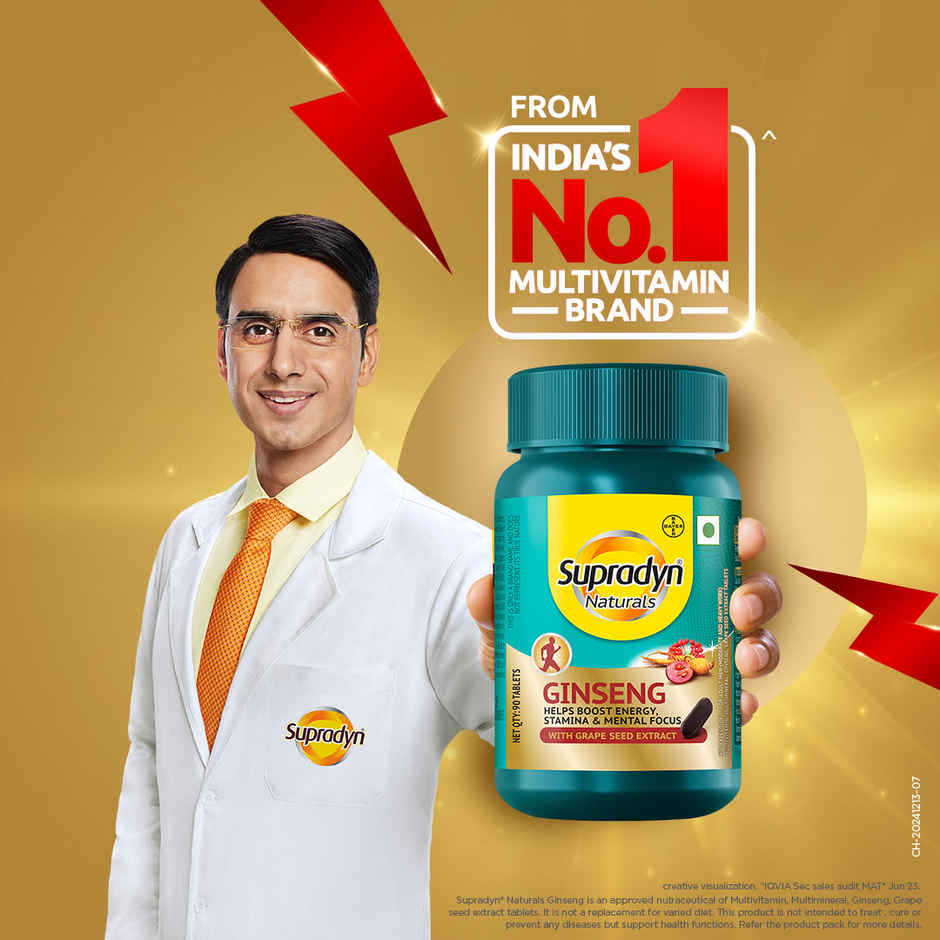 Supradyn Naturals Ginseng Multivitamin For Men 30 Tablets