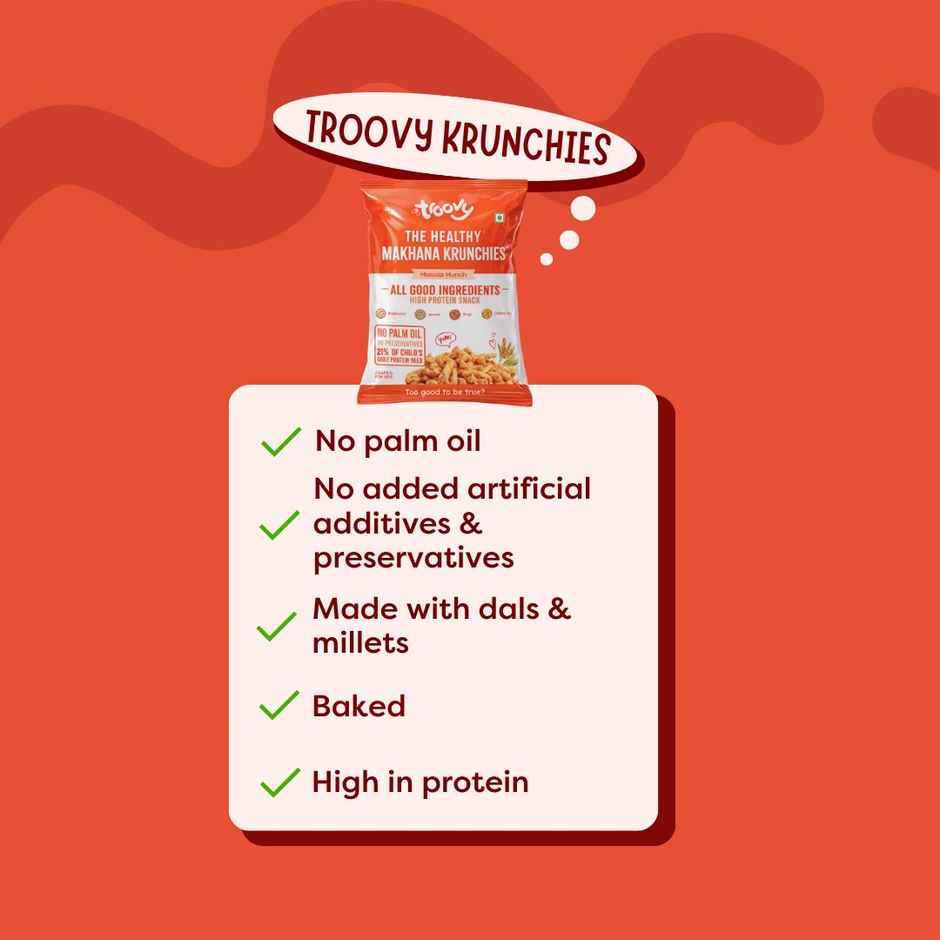 Troovy Makhana Krunchies | High Protein, No Palm Oil