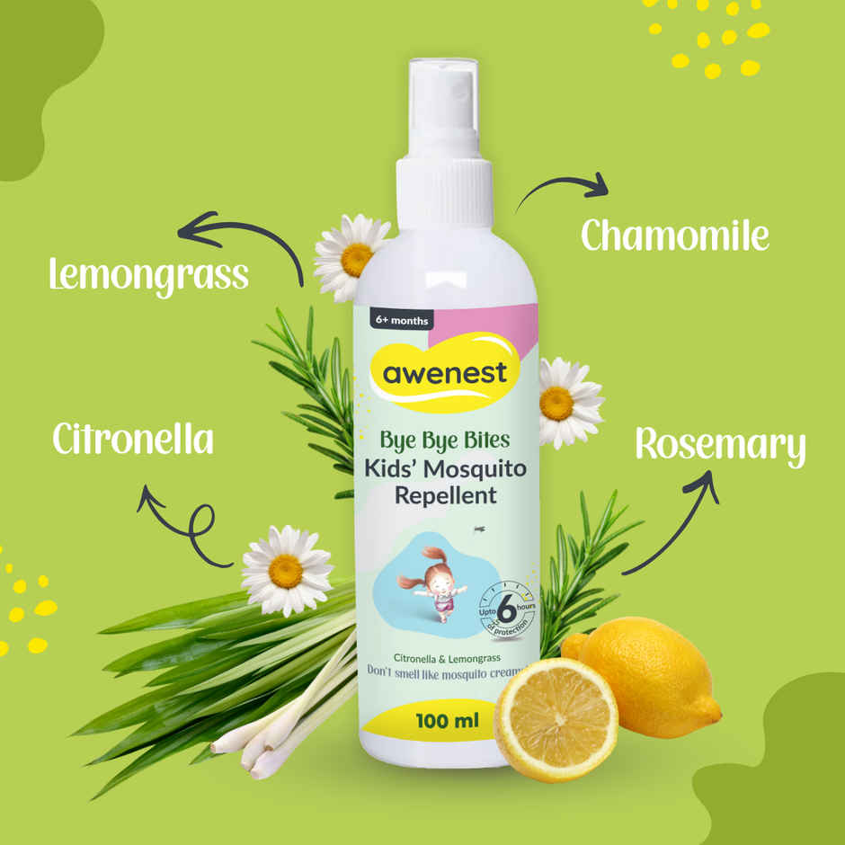 Awenest Bye Bye Bites Kids Mosquito Repellant Spray