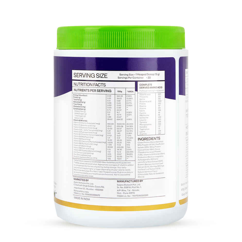 Oziva Daily Protein Activ For Men - Chocolate Flavour