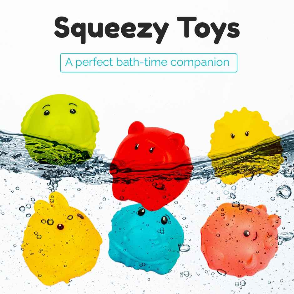 Ratna's Squeezy Cute Animals 6Pcs | Assorted