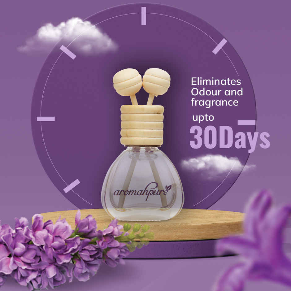 Aromahpure Car Perfume Vent Clip with Reed Stick | Lavender Fragrance | Last upto 30 days Pack Of 2 Combo