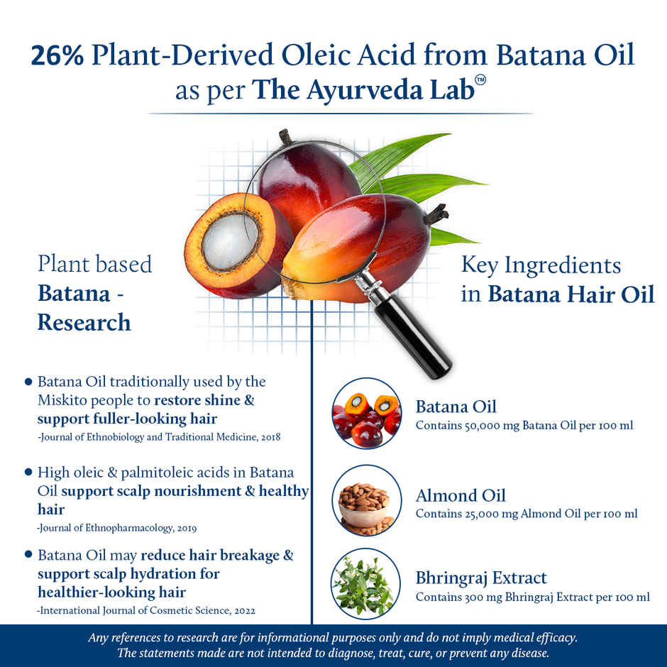 Blue Nectar Batana Hair Growth Oil | Plant Based Moisturizer for Fuller & Thicker Hair