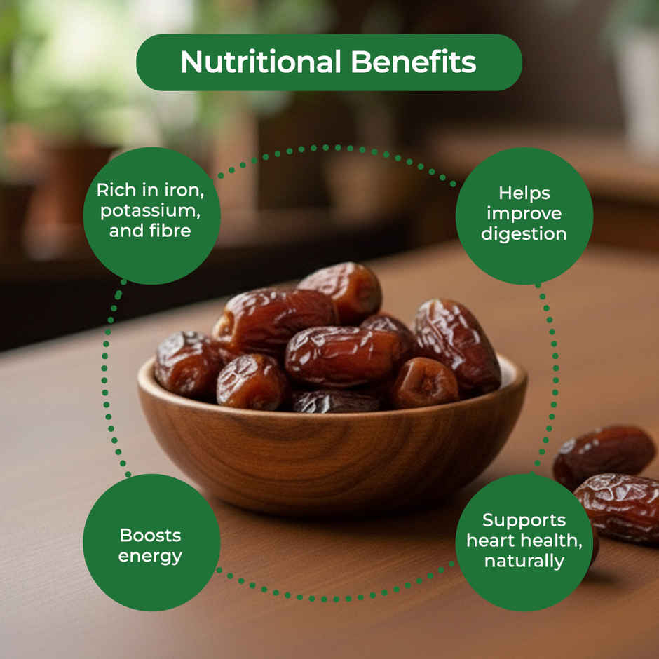 Khetika Premium Fard Dates | Khajoor, Khajur | Rich in Fibre | No Added Sugar