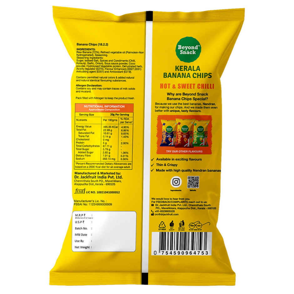 Beyond Snack Kerala Banana Chips - Hot & Sweet Chilli Combo