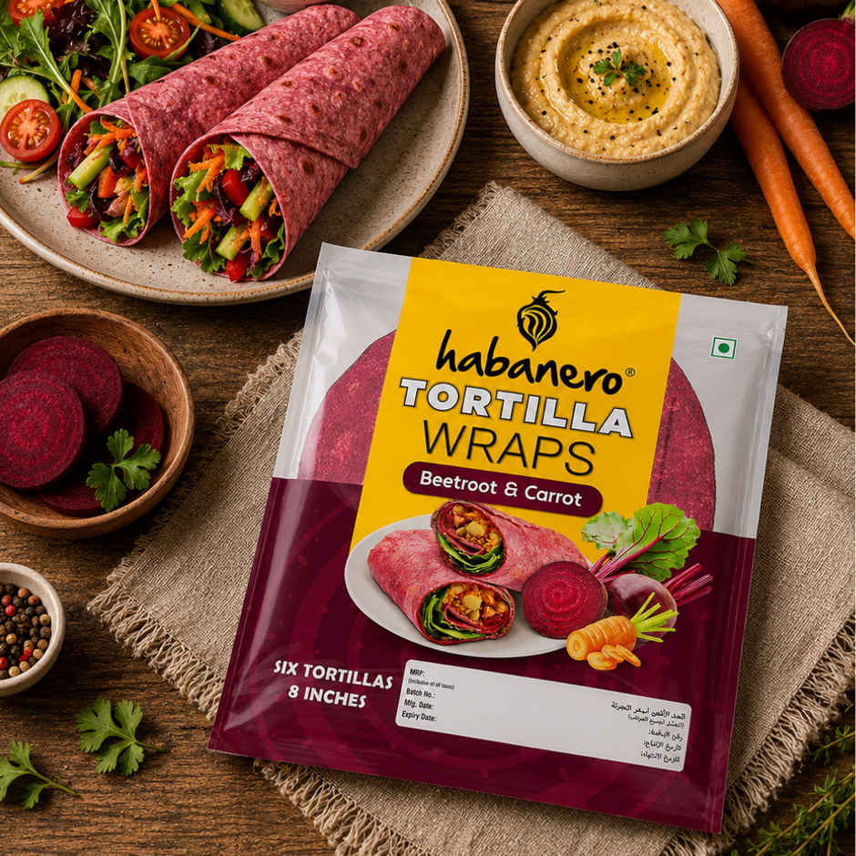 Habanero Beetroot & Carrot Tortilla Wraps