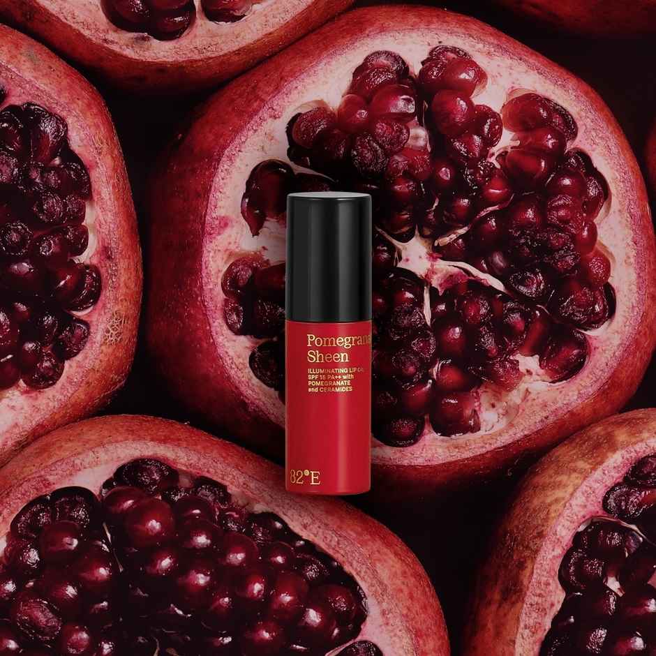 82 E by Deepika Padukone Pomegranate Sheen SPF 15 PA++ Illuminating Lip Oil with Pomegranate and Ceramides