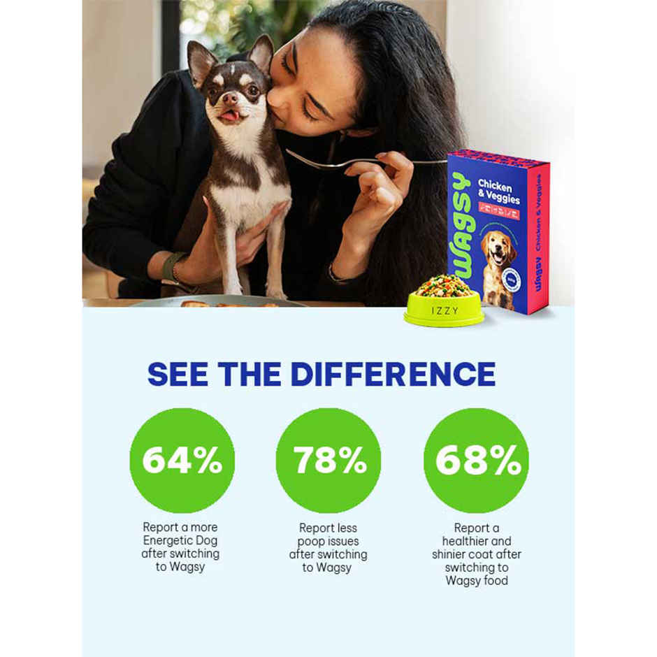 Wagsy - Chicken & VEGgies | Fresh Wet FOOD For Dogs