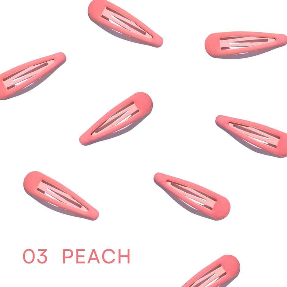 Gush Beauty Tic Tac Hair Pins/Clips | Multicolor | Green, Purple, Blue & Pink