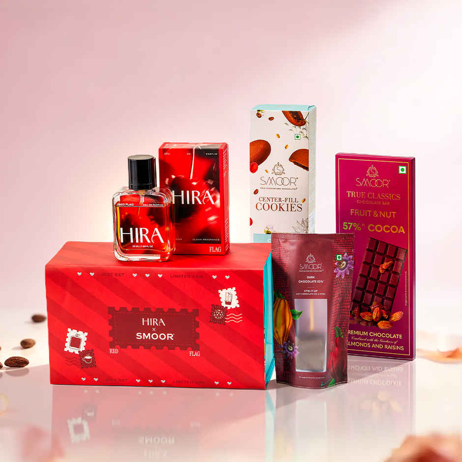 SMOOR x HIRA Mother's Day Perfume Gift (50ml) | Chocolate & Fragrance Gift for Women