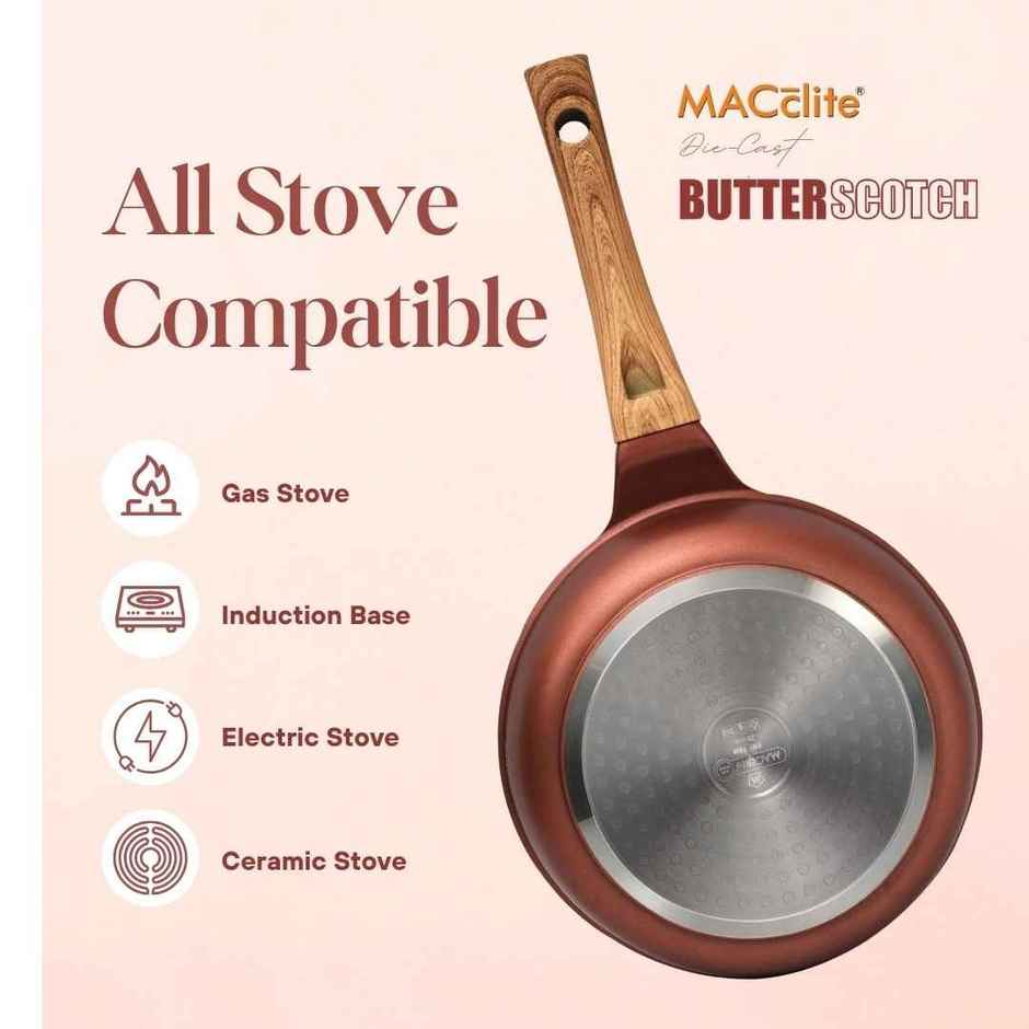 MaccliteNon-Stick Deep Fry Pan | 24 cm | Induction Compatible