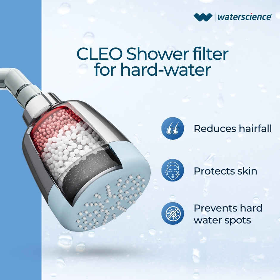 Waterscience CLEO Single Flow Shower Filter | Chrome