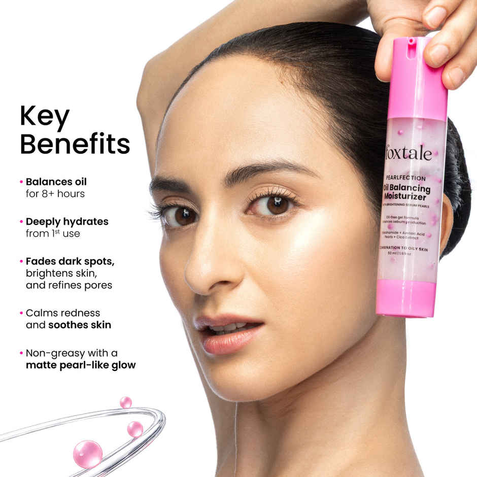 Foxtale Oil Balancing Moisturizer with Niacinamide, Azelaic Acid Pearls & Cica