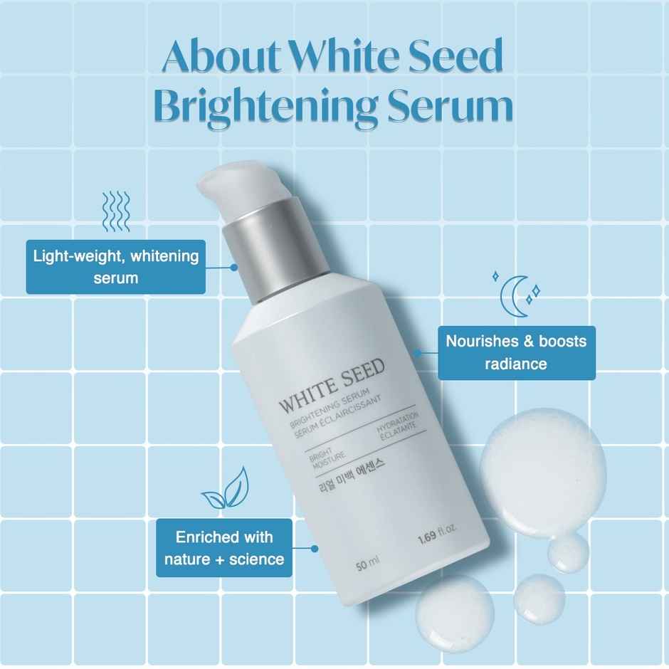 The Face Shop White Seed Brightening Serum With Niacinamide, Panthenol & Hyaluronic acid