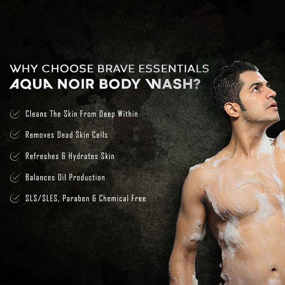 Brave Essentials Aqua Noir Body Wash