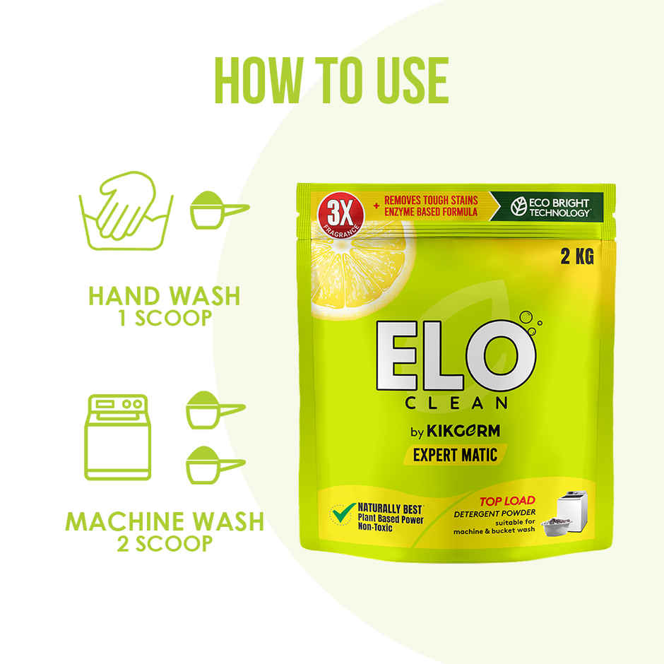 ELO Clean by Kikgerm Top Load Detergent Powder
