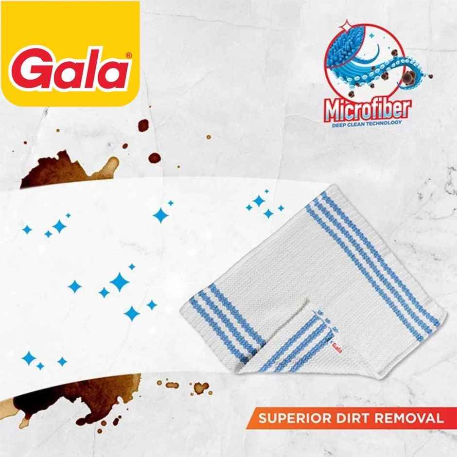 Lizol Citrus Floor Cleaner Liquid (1L) & Gala Microfiber Advance Floor Cloth (1pc) Combo