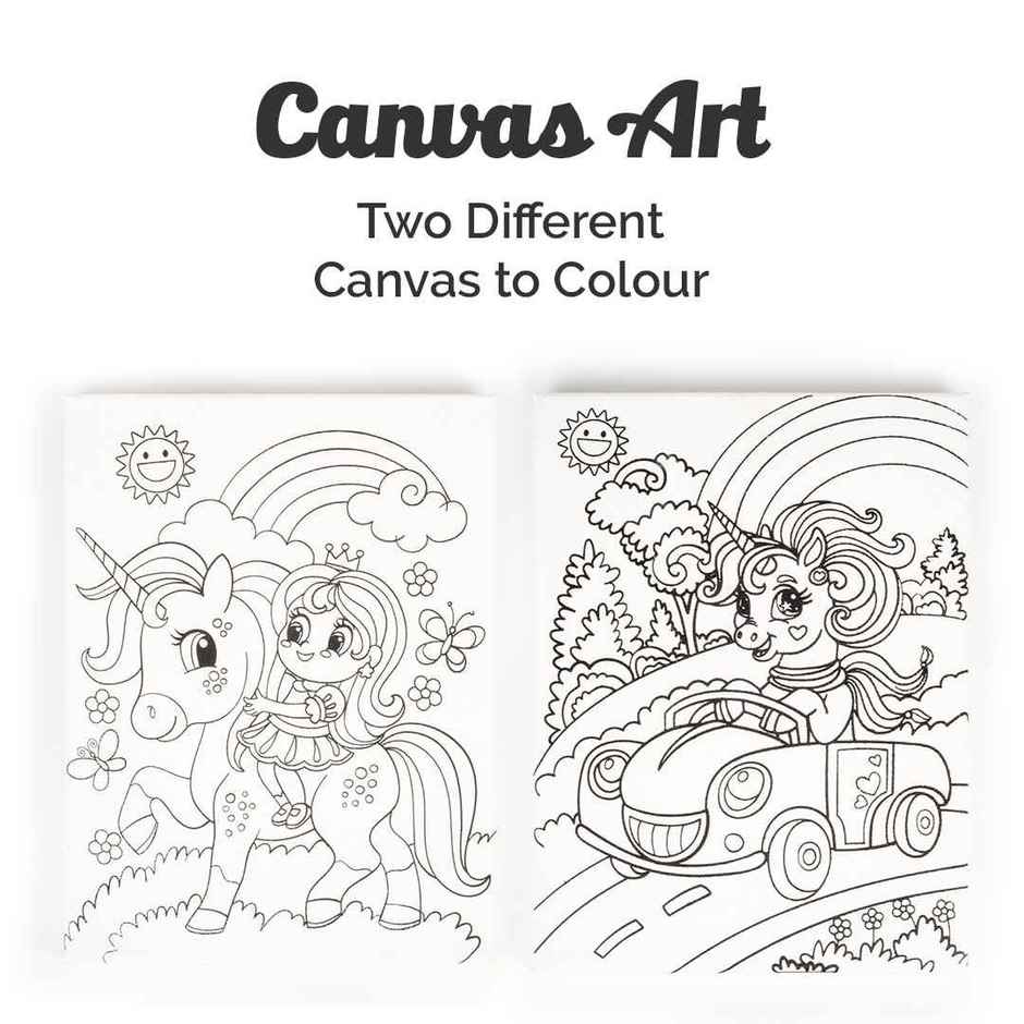 Ratna's Unicorn Canvas Art