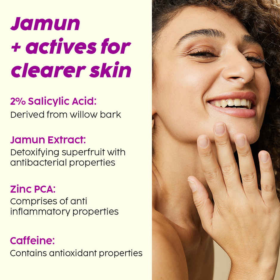 Plix The Plant Fix Jamun 2% Salicylic Acid Exfoliating Face Serum | For Active Acne & Blackheads