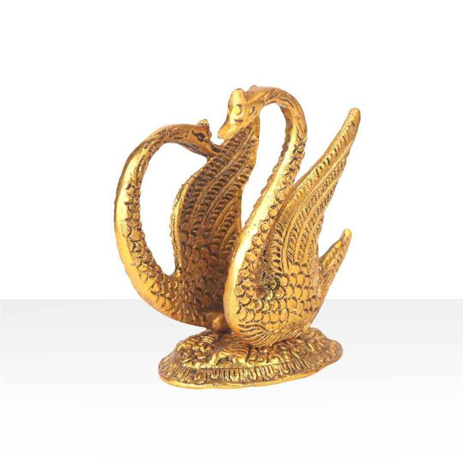 Devnidhii Napkin Holder | Tissue Holder Swan Shape in Gold Polish
