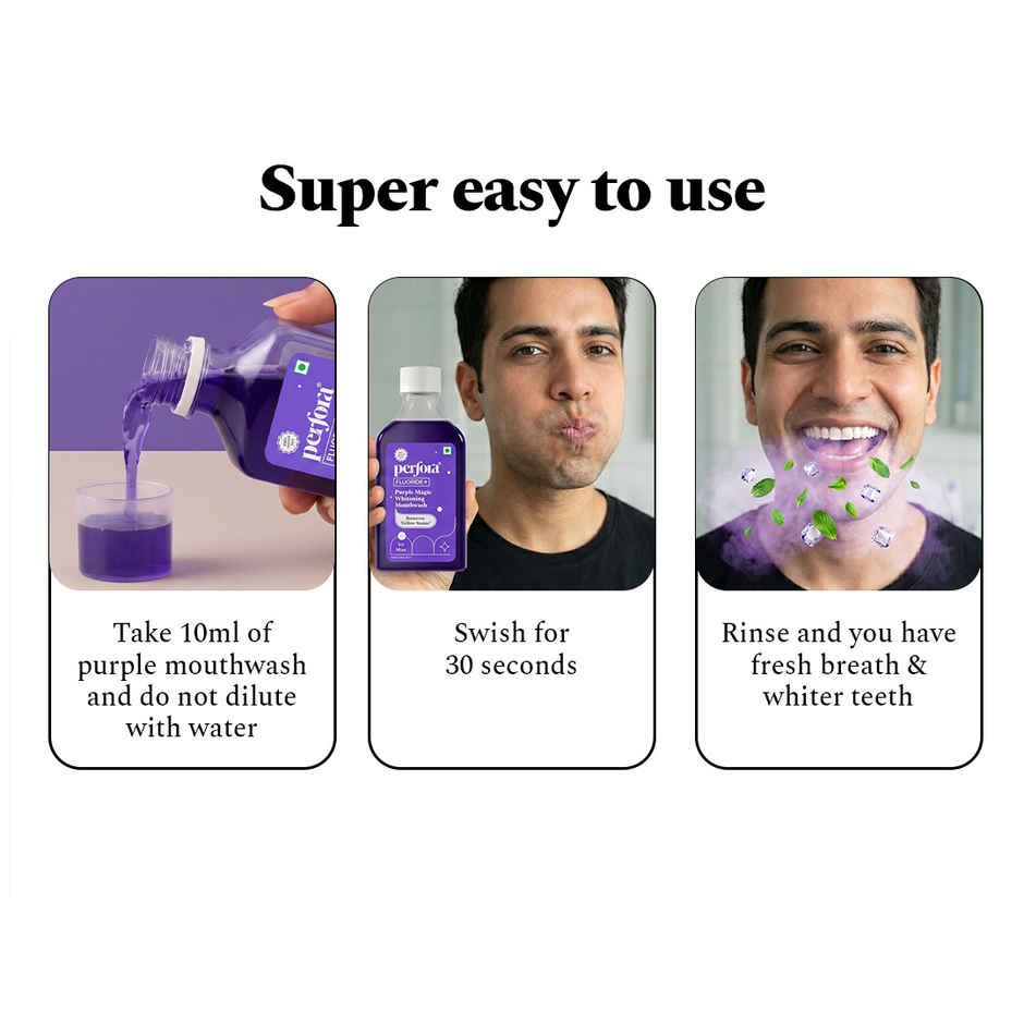 Perfora Purple Magic Whitening Mouthwash