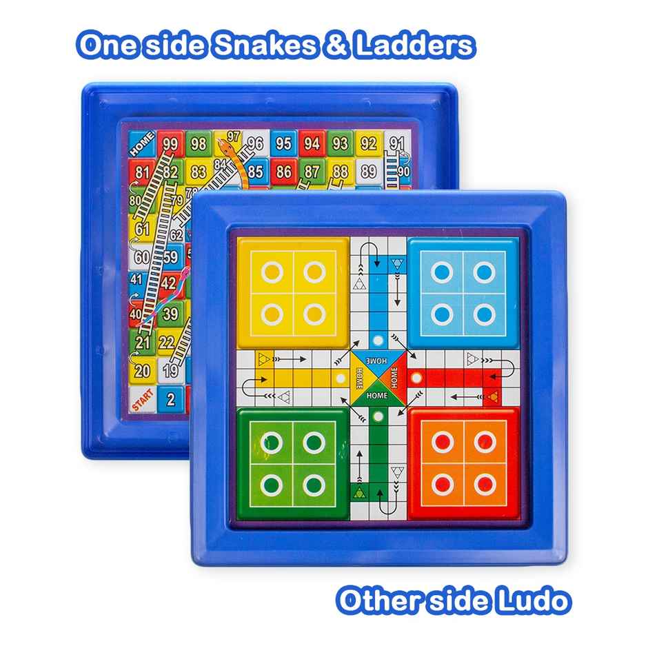 Ratna's Snakes & Ladders With Ludo Magnetic Travelling | Assorted