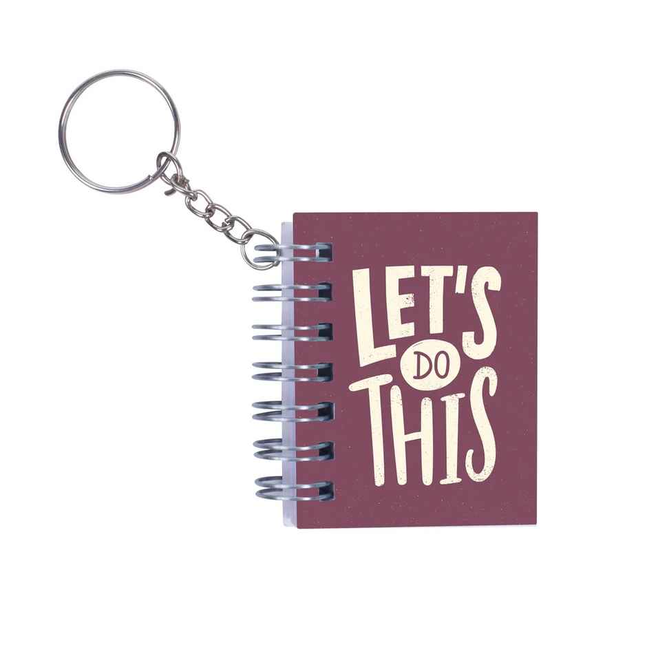 Itsy Bitsy Key Chain Notebook Let s Do This L6.8 x W5.3cm 70gsm 80pages 1 Book Lb