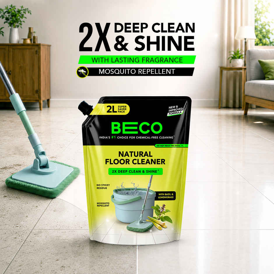 Beco Lemongrass & Basil Freshness Natural Floor Cleaner Refill Pack