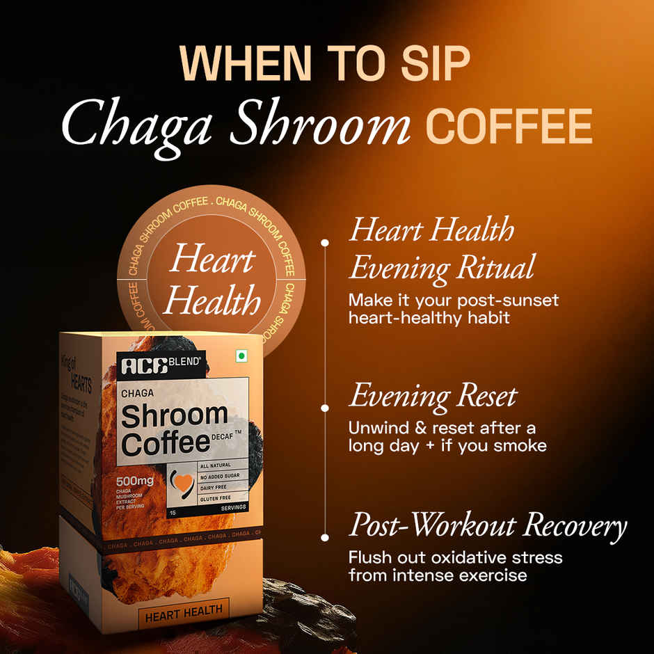 Ace Blend Chaga Mushroom Coffee | Antioxidant & Heart Support