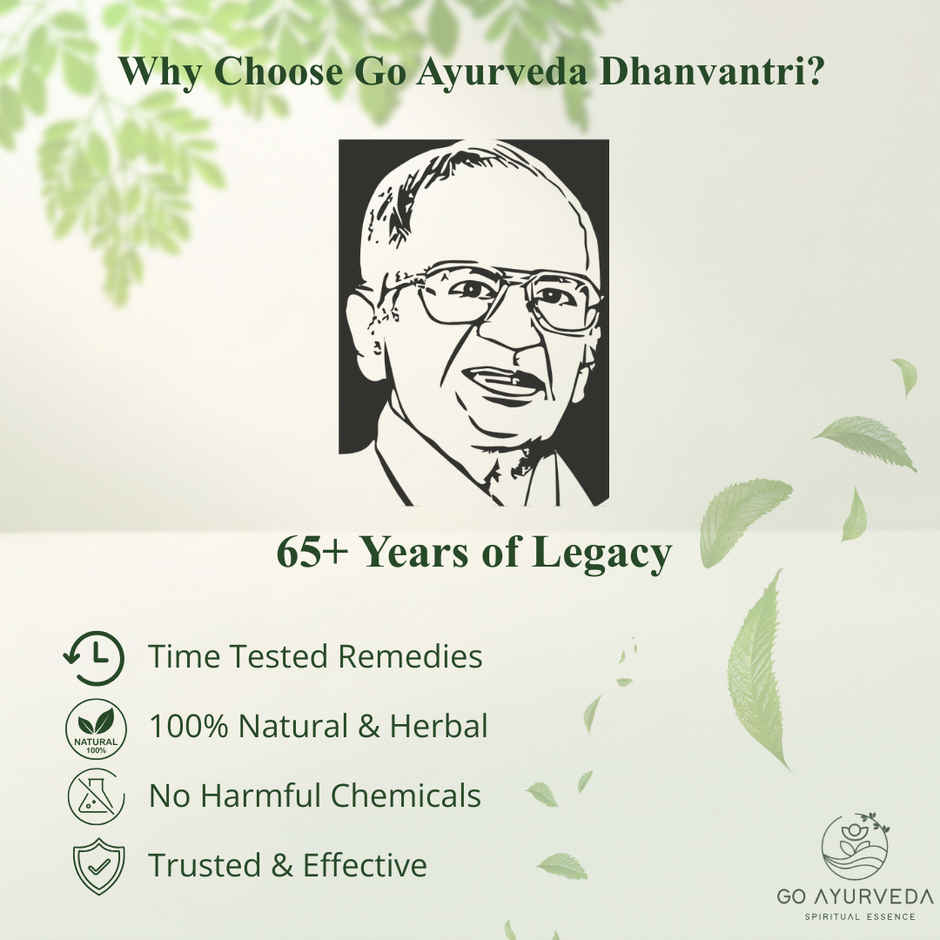 Go Ayurveda Dhanvantri Herbal Moringa Capsules | Supports Daily Nutrition & Wellness | 60 Capsules