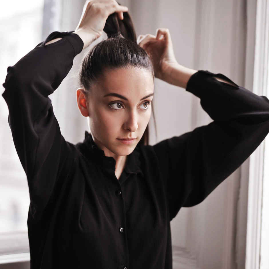 Gleva Elastic Hair Ties | Black