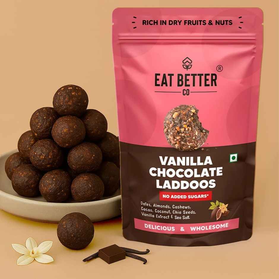 Eat Better Co - Vanilla & Chocolate Ladoos - No Added Sugar - High Protein, Natural Combo