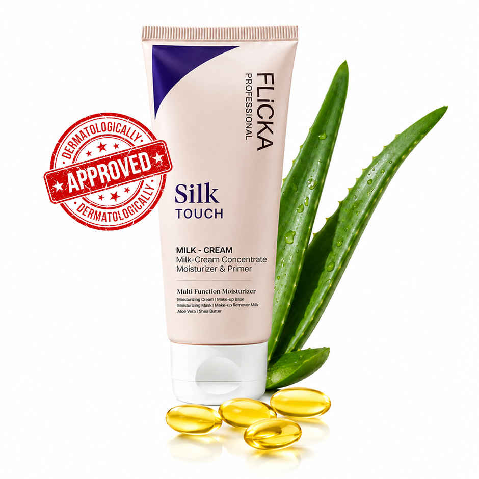 Flicka Silk Touch 3 in 1 Primer for Face Makeup Hydrating | Cream Multi Function Moisturizer