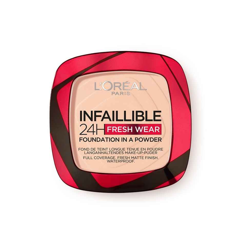 L'Oreal Paris Infallible 24H Fresh Wear Foundation In A Powder, 180 Rose Sand